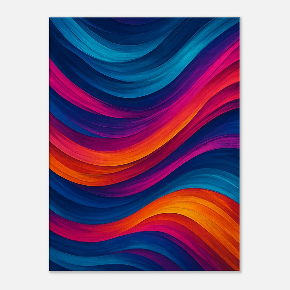 Chroma Waves - Simpls space print - Print Material