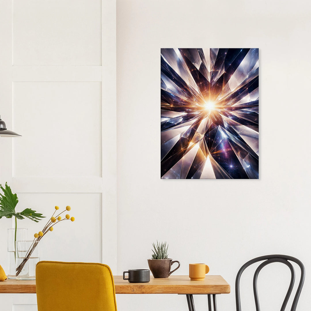 Crystal Plane – Der Moment, in dem Klarheit entsteht - Simpls space print-Print Material