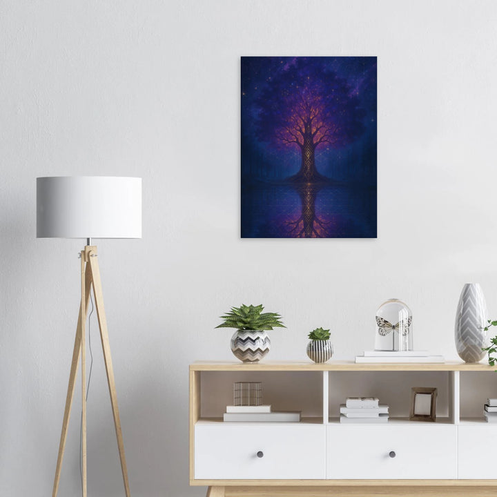 Spirit Tree – Die Seele des Universums in Wurzeln und Licht - Simpls space print-Print Material