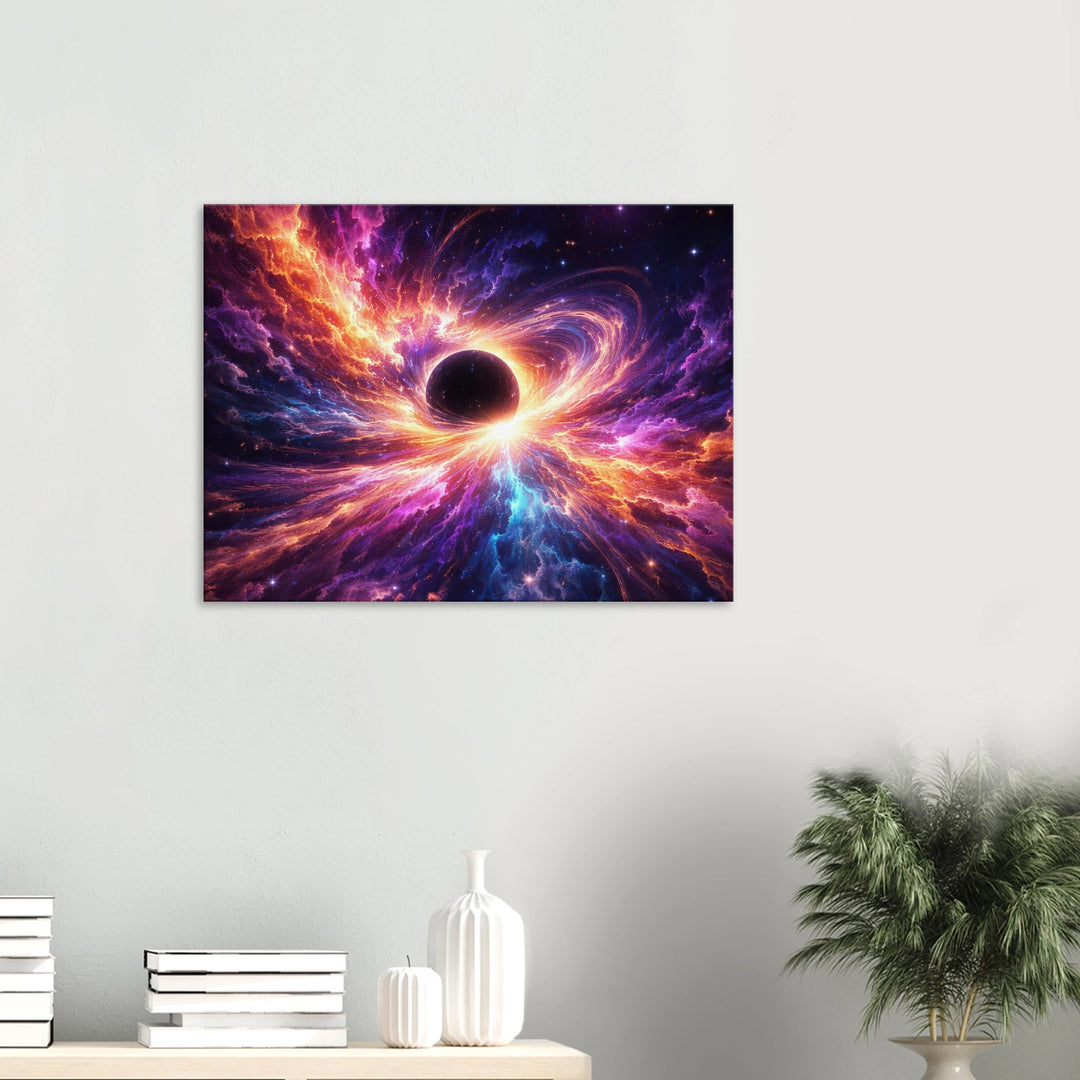 Blackstar Bloom – Die Geburt von Licht aus der Tiefe - Simpls space print-Print Material