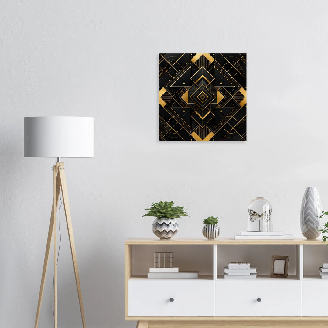 Golden Nexus – Wo Luxus auf perfekte Balance trifft - Simpls space print-Print Material