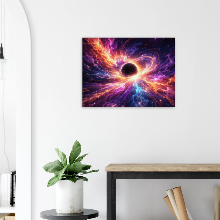 Blackstar Bloom – Die Geburt von Licht aus der Tiefe - Simpls space print-Print Material