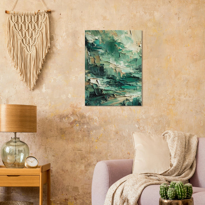 Resilience in Green – Die stille Kraft des Neuanfangs - Simpls space print-Print Material