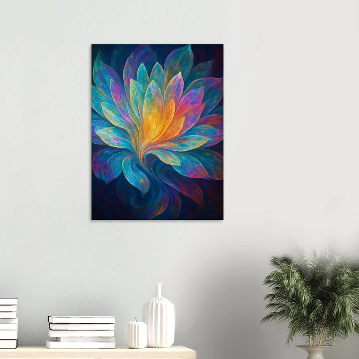 Iridescent Bloom – Das Leuchten deiner inneren Entfaltung - Simpls space print-Print Material