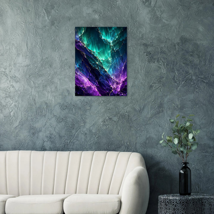 Aurora Fracture – Wo Licht durch Tiefe bricht - Simpls space print-Print Material