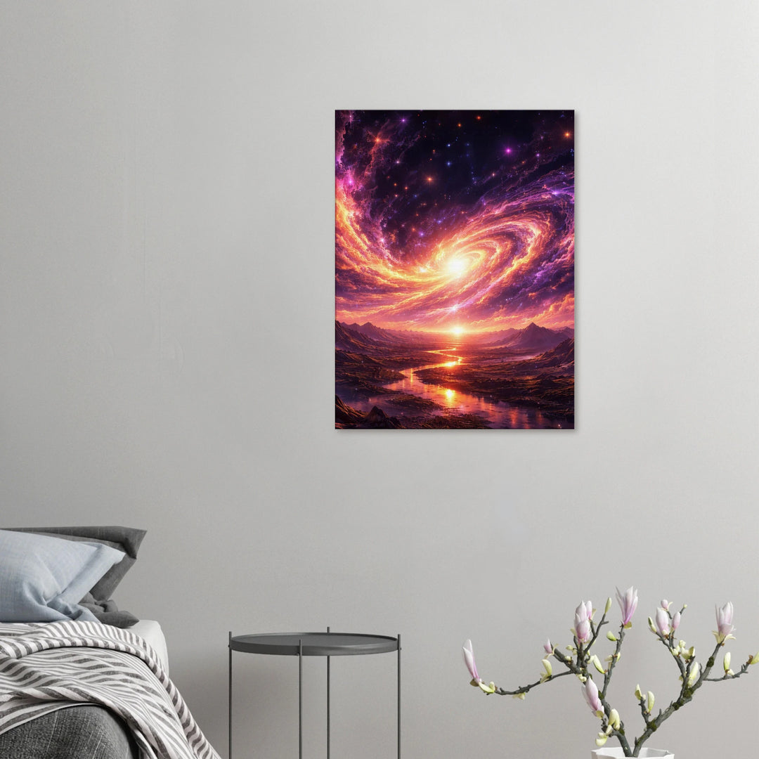 Galaxia Rise – Wenn Licht aus der Unendlichkeit erwacht - Simpls space print-Print Material