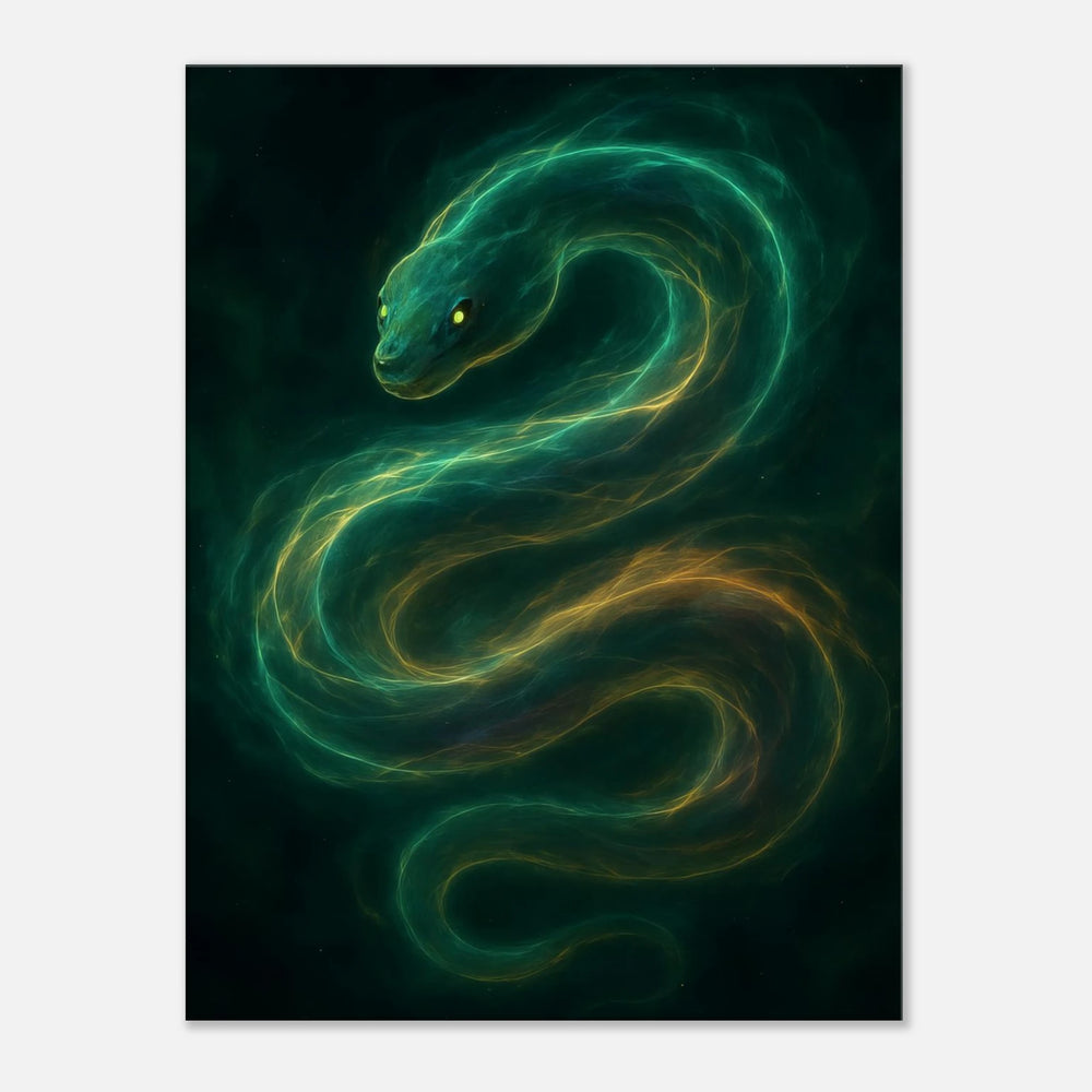 Soul of the Serpent – Die Weisheit, die durch das Dunkel gleitet - Simpls space print-Print Material