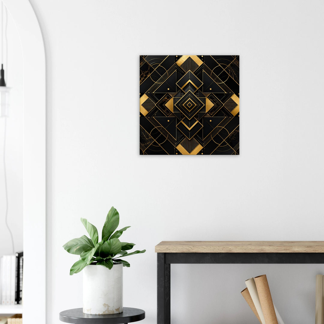 Golden Nexus – Wo Luxus auf perfekte Balance trifft - Simpls space print - Print Material