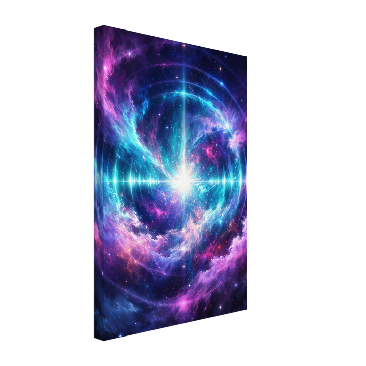 Echo Nebula – Leuchtende Tiefe für moderne Wohnräume - Simpls space print - Print Material
