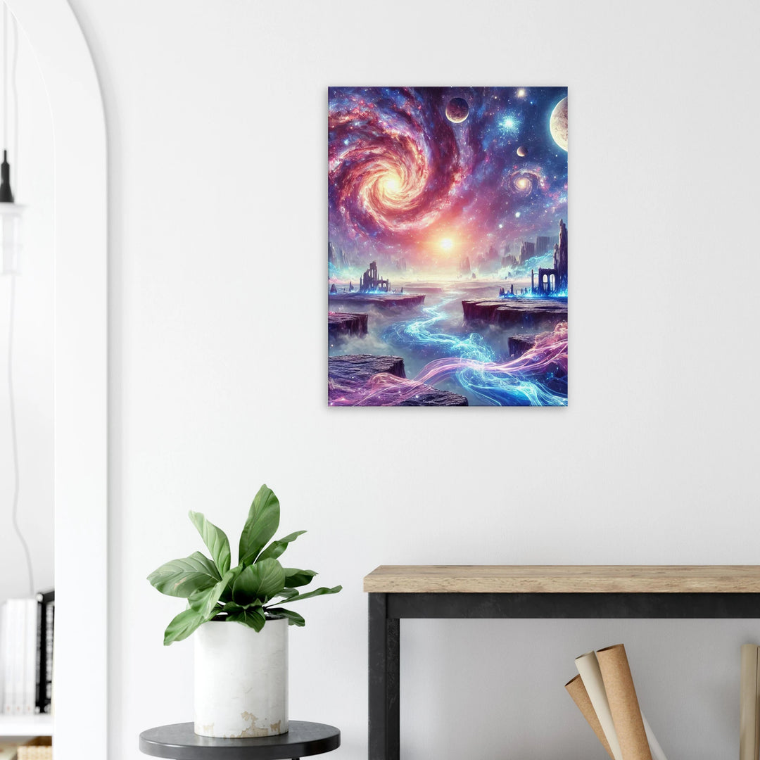 Space City – Das Leuchten einer anderen Welt - Simpls space print-Print Material