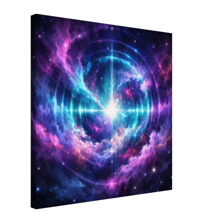 Echo Nebula – Leuchtende Tiefe für moderne Wohnräume - Simpls space print - Print Material