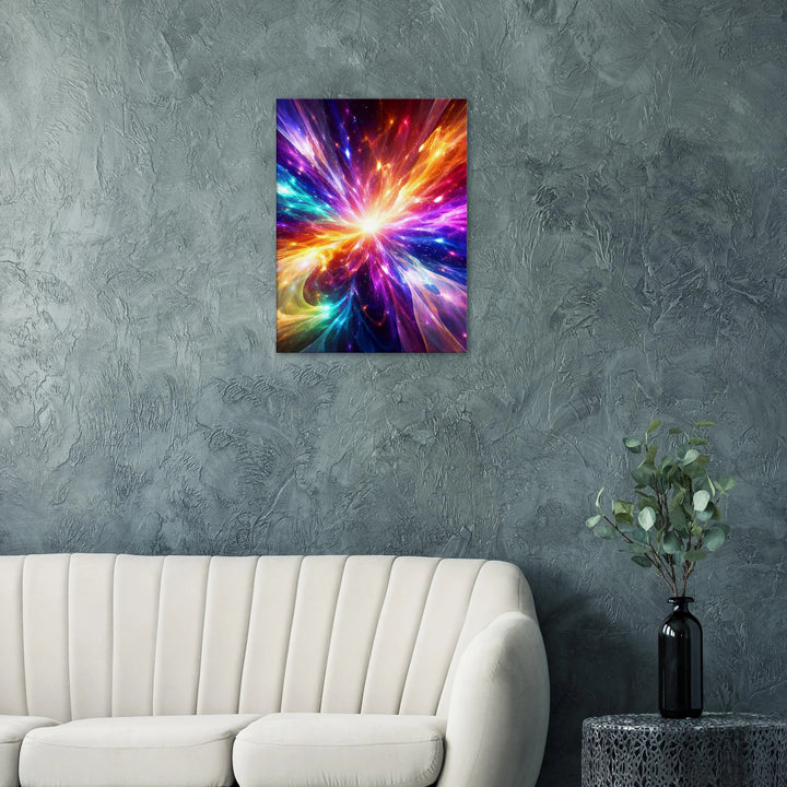 Prismatic Collapse – Wo Farben zu purem Licht explodieren - Simpls space print-Print Material