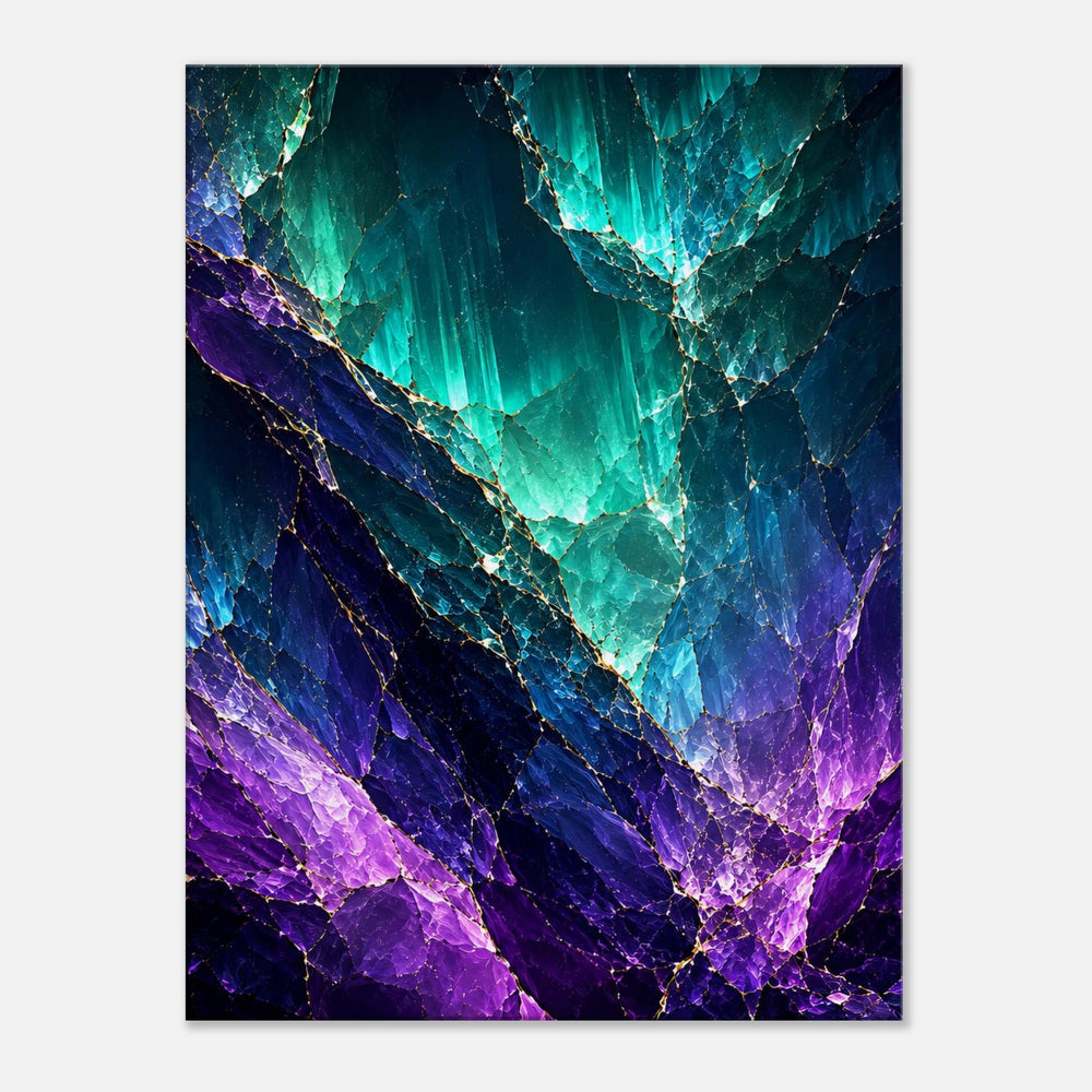 Aurora Fracture – Wo Licht durch Tiefe bricht - Simpls space print-Print Material