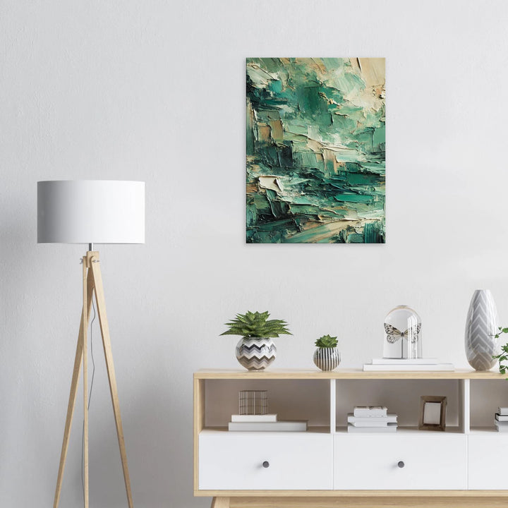 Resilience in Green - Leinwand - Simpls space print - Print Material