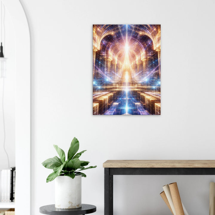 Fractal Dominion – Der Thron aus Licht und Unendlichkeit - Simpls space print-Print Material