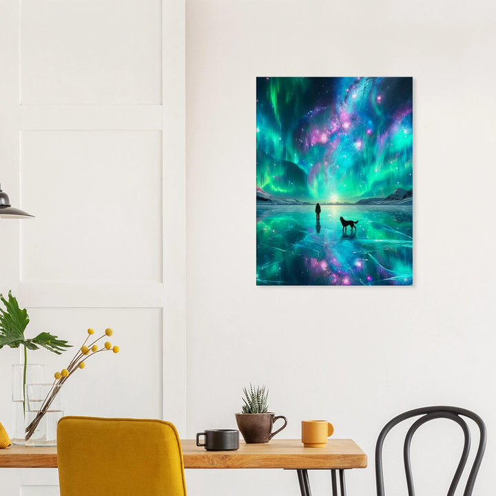 Polar ICE – Wo Stille leuchtet und der Himmel tanzt - Simpls space print-Print Material
