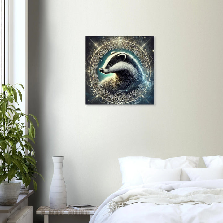 Totem Dachs – Hüter der Entschlossenheit und inneren Stärke - Simpls space print-Print Material