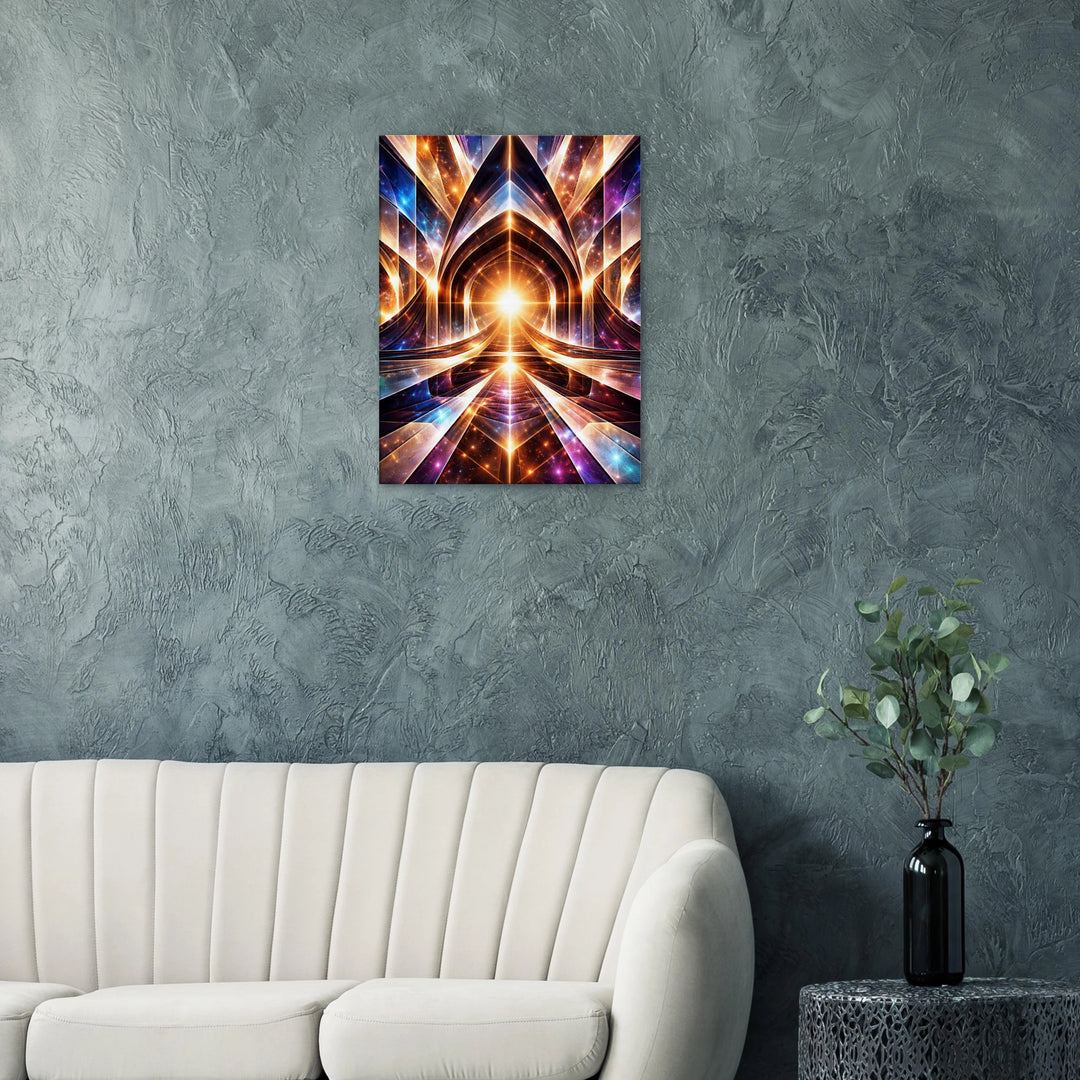 Vector Temple – Das leuchtende Tor zur inneren Dimension - Simpls space print-Print Material