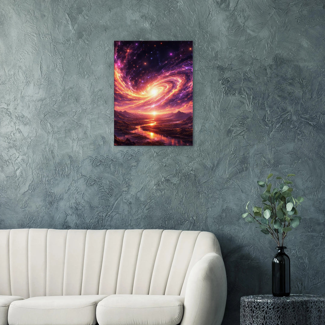 Galaxia Rise – Wenn Licht aus der Unendlichkeit erwacht - Simpls space print-Print Material