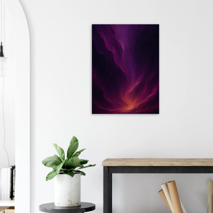 Velvet Cascade – Das Flüstern der kosmischen Ströme - Simpls space print-Print Material