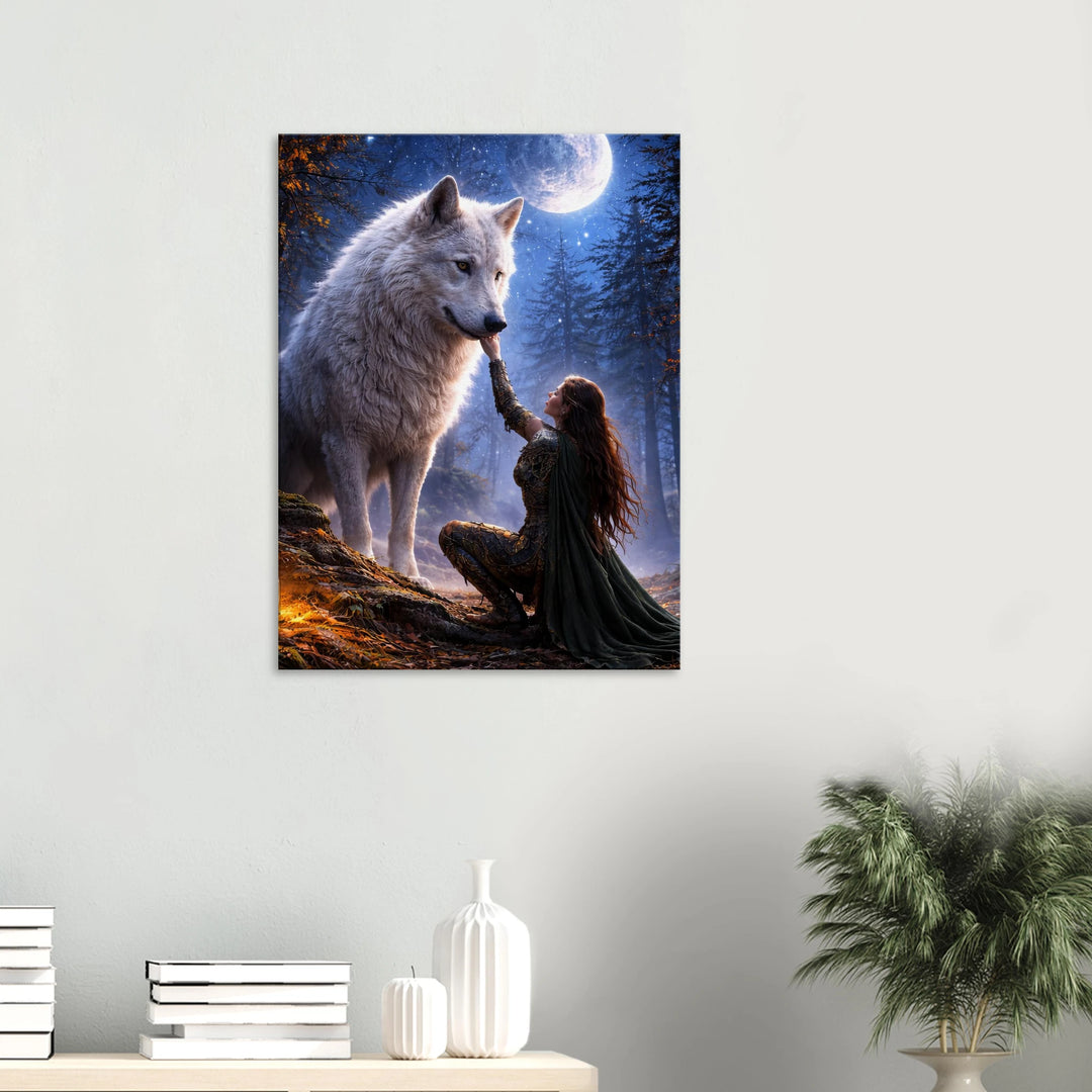 Moonbound Reverence – Die Stille zwischen Herz und Instinkt - Simpls space print-Print Material