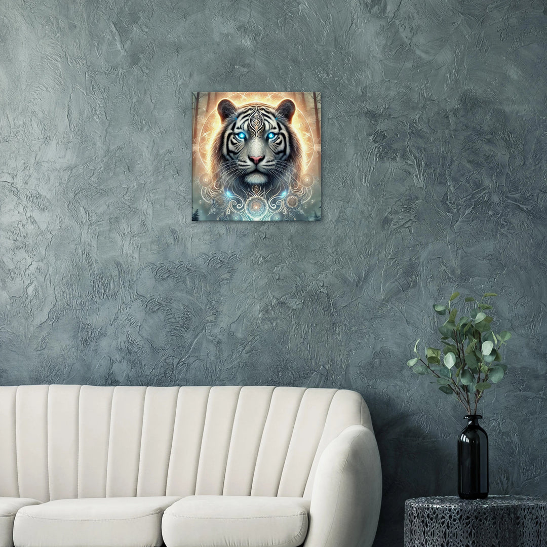 Totem Tiger – Die stille Macht deines inneren Feuers - Simpls space print-Print Material