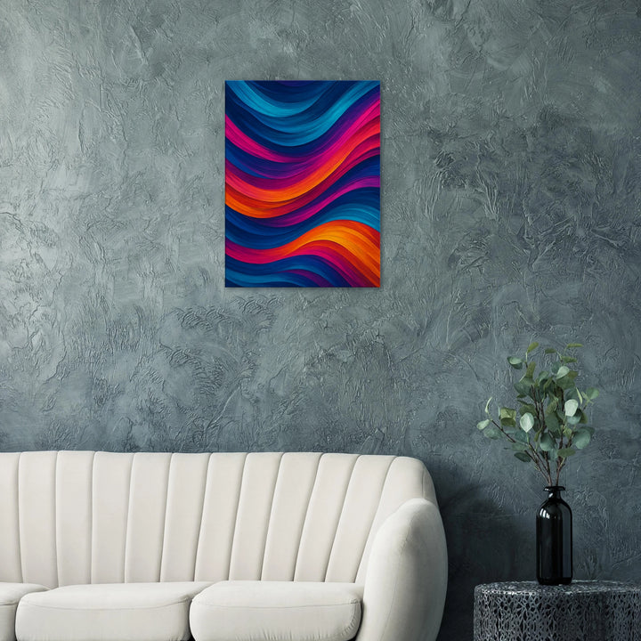 Chroma Waves – Wo Farben tanzen und die Seele schwebt - Simpls space print-Print Material