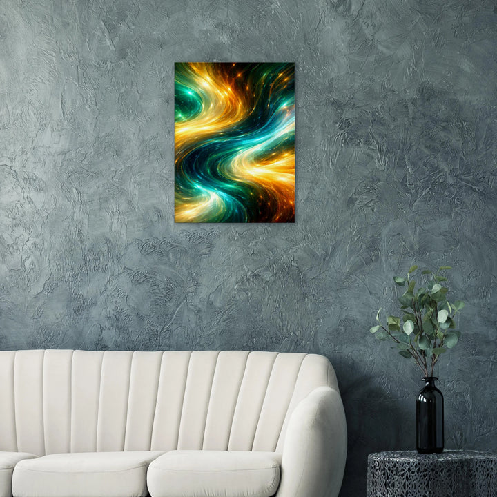Velvet Plasma – Wie fließendes Licht den Raum veredelt - Simpls space print-Print Material