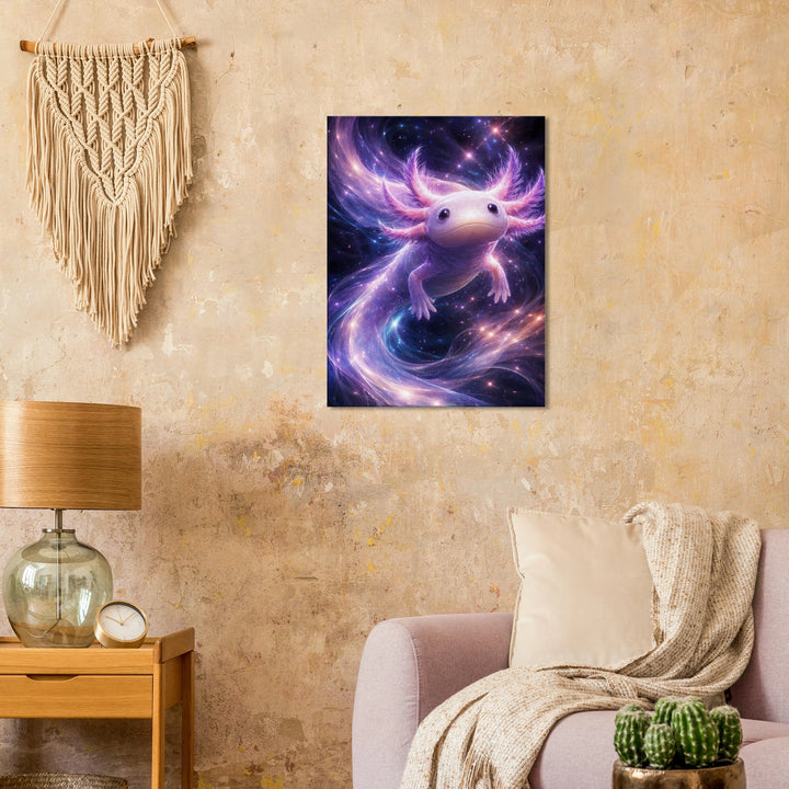 Astrolotl – Der sanfte Wächter der Sternennacht - Simpls space print - Print Material