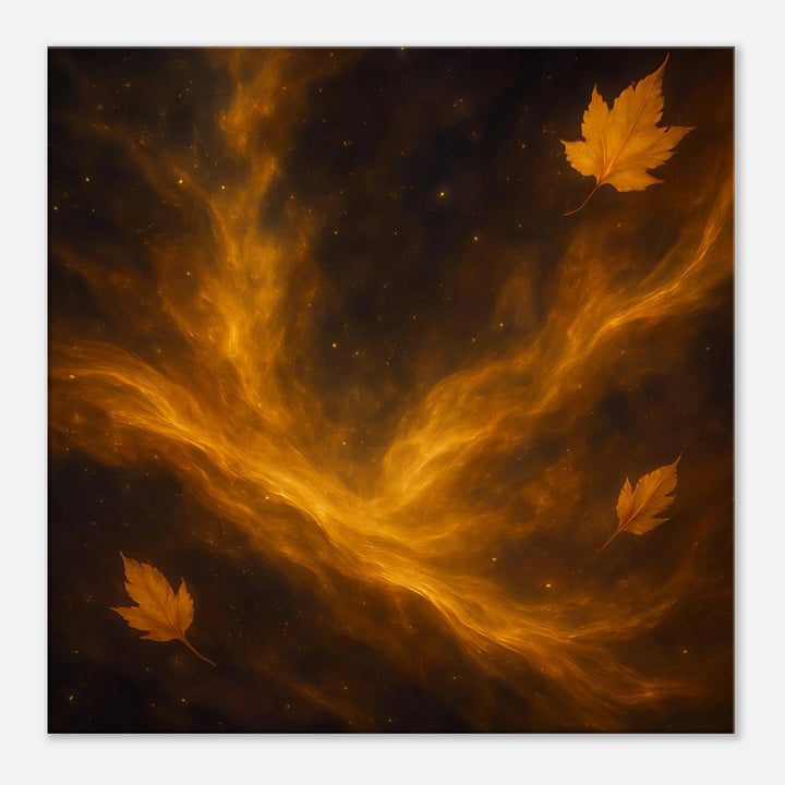 Aurelia Drift – Wenn Blätter wie Sterne durch Träume segeln - Simpls space print-Print Material