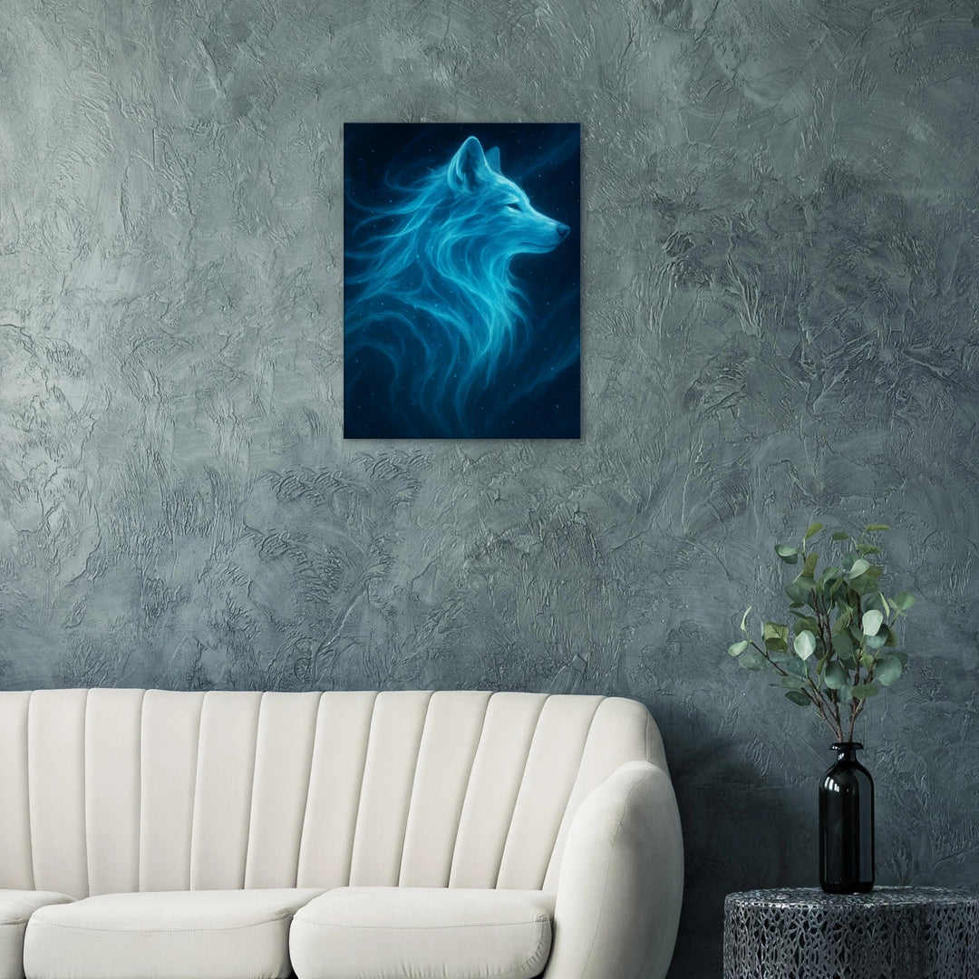 Lunar Howl - Simpls space print - Print Material