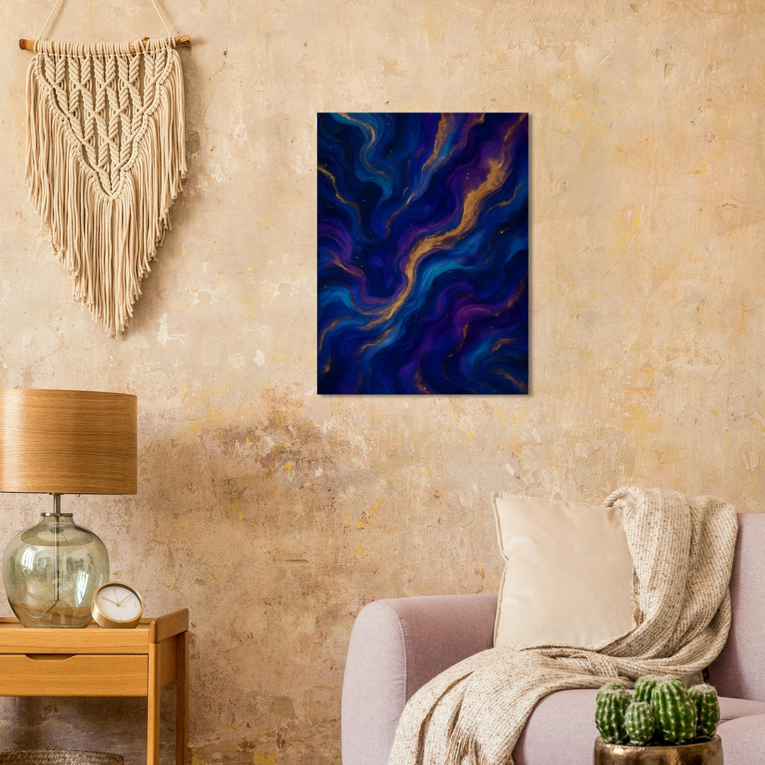 Midnight Gold – wenn Dunkelheit leuchtet - Simpls space print-Print Material