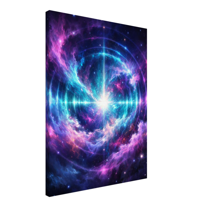 Echo Nebula – Leuchtende Tiefe für moderne Wohnräume - Simpls space print - Print Material