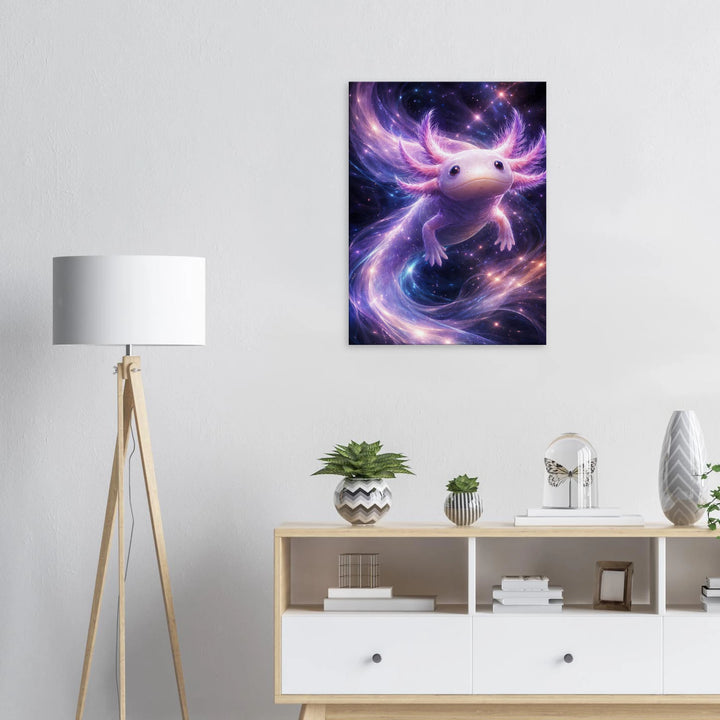 Astrolotl – Der sanfte Wächter der Sternennacht - Simpls space print-Print Material