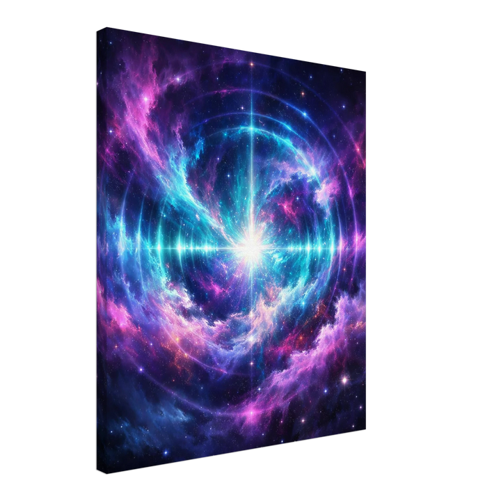 Echo Nebula – Leuchtende Tiefe für moderne Wohnräume - Simpls space print - Print Material