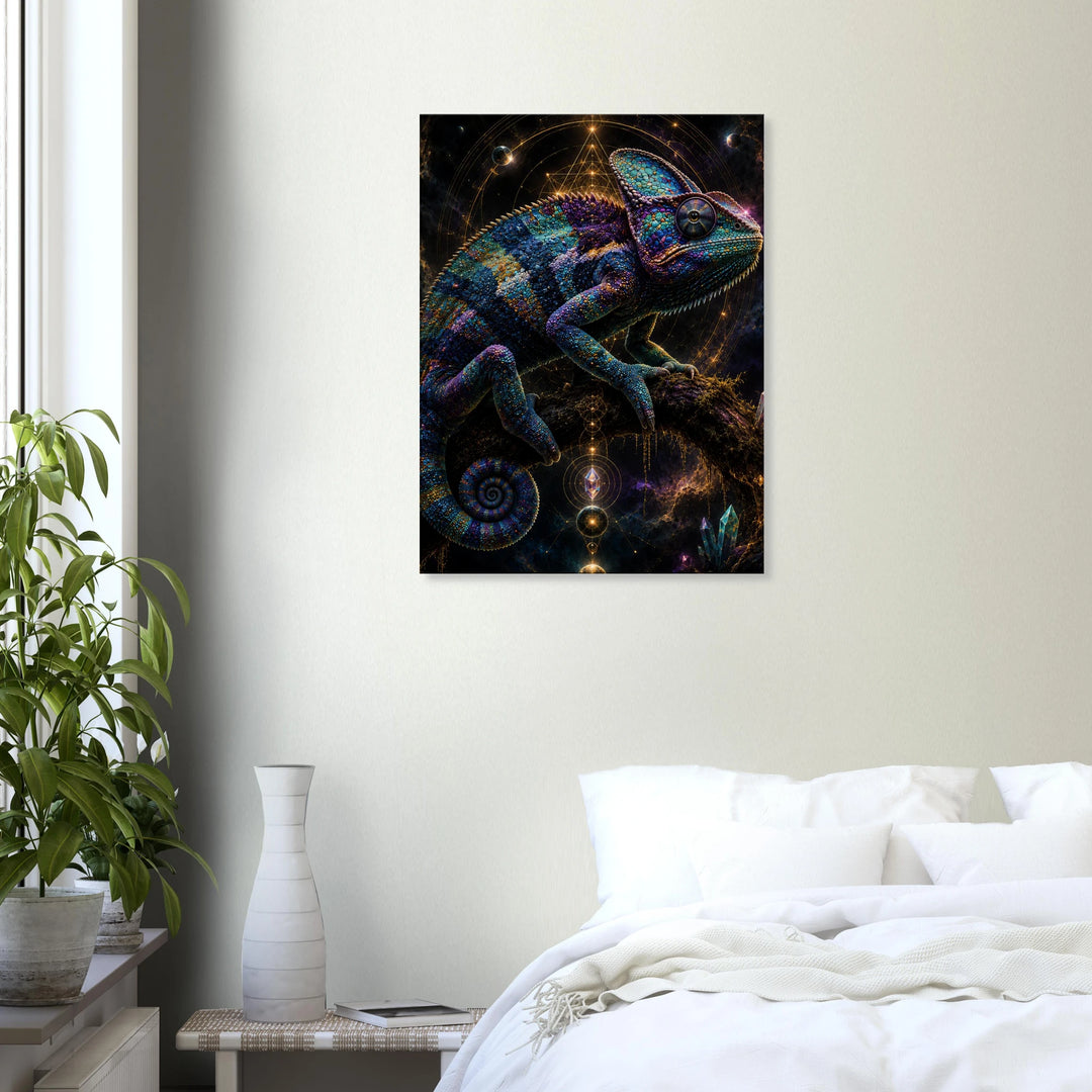 Prism Sovereign – Wo Farbe zur Krone der Wildnis wird - Simpls space print - Print Material