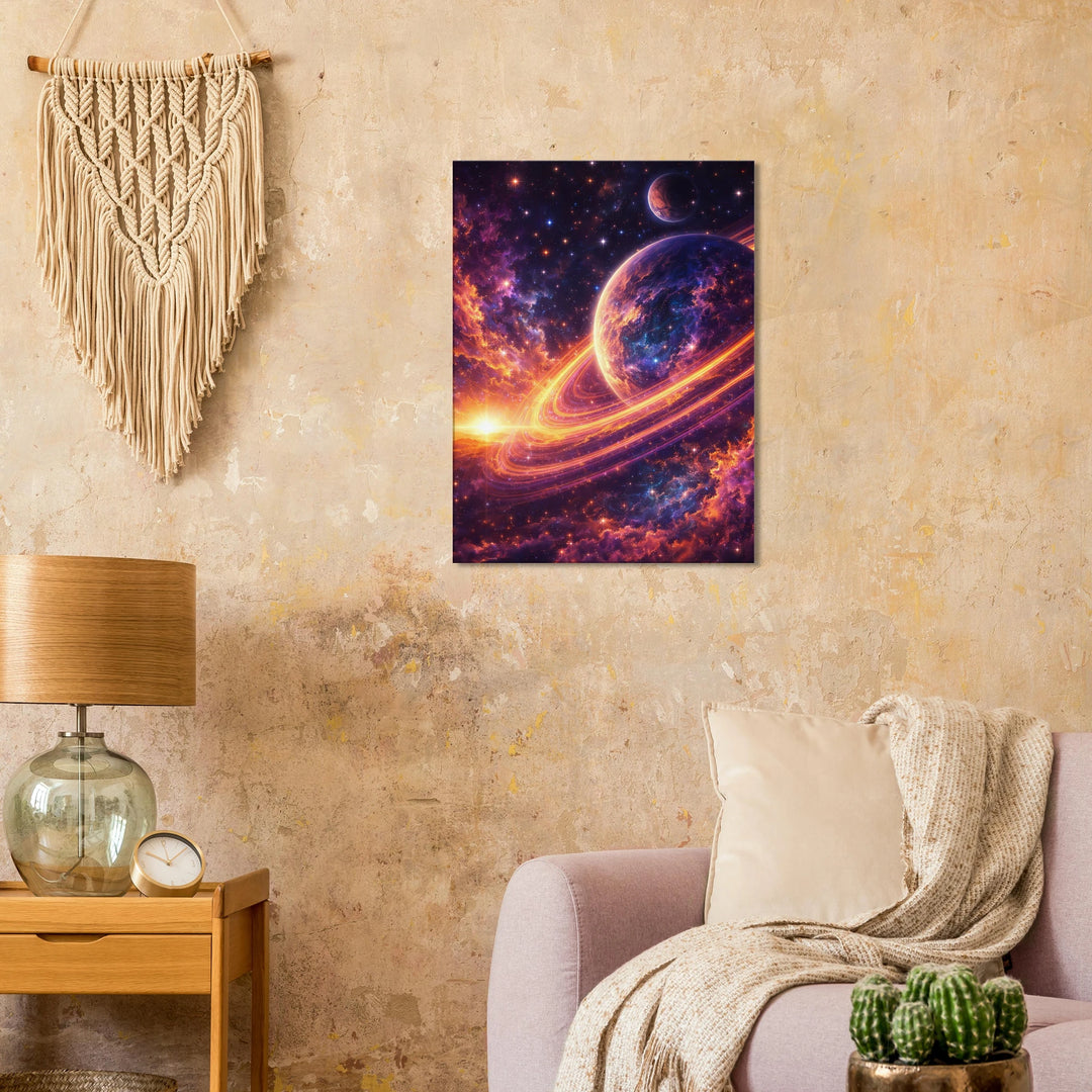 Twilight Orbit – Wenn Welten sich im Licht begegnen - Simpls space print-Print Material