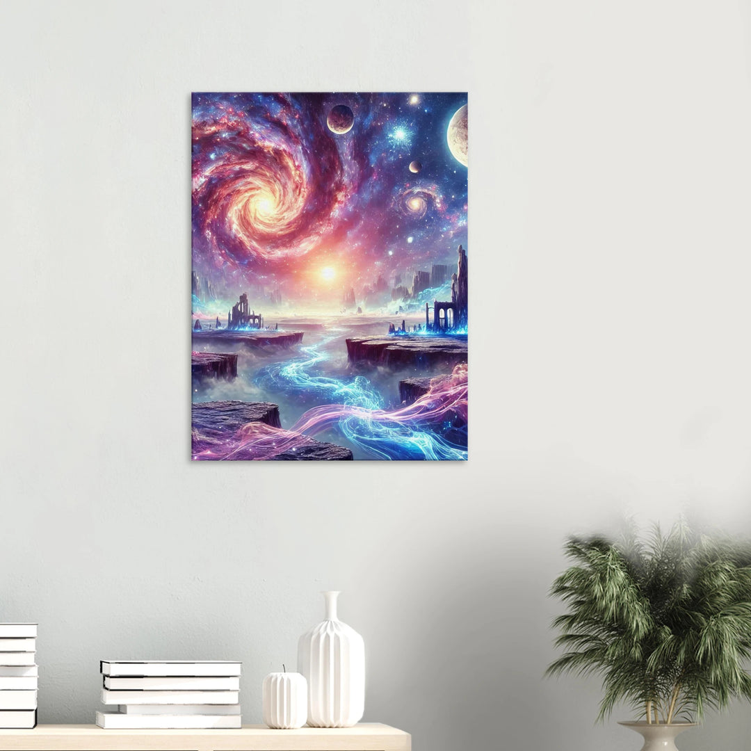 Space City – Das Leuchten einer anderen Welt - Simpls space print-Print Material