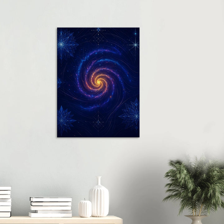 The Galactic Spiral – Tanz der Unendlichkeit im Herz des Kosmos - Simpls space print-Print Material