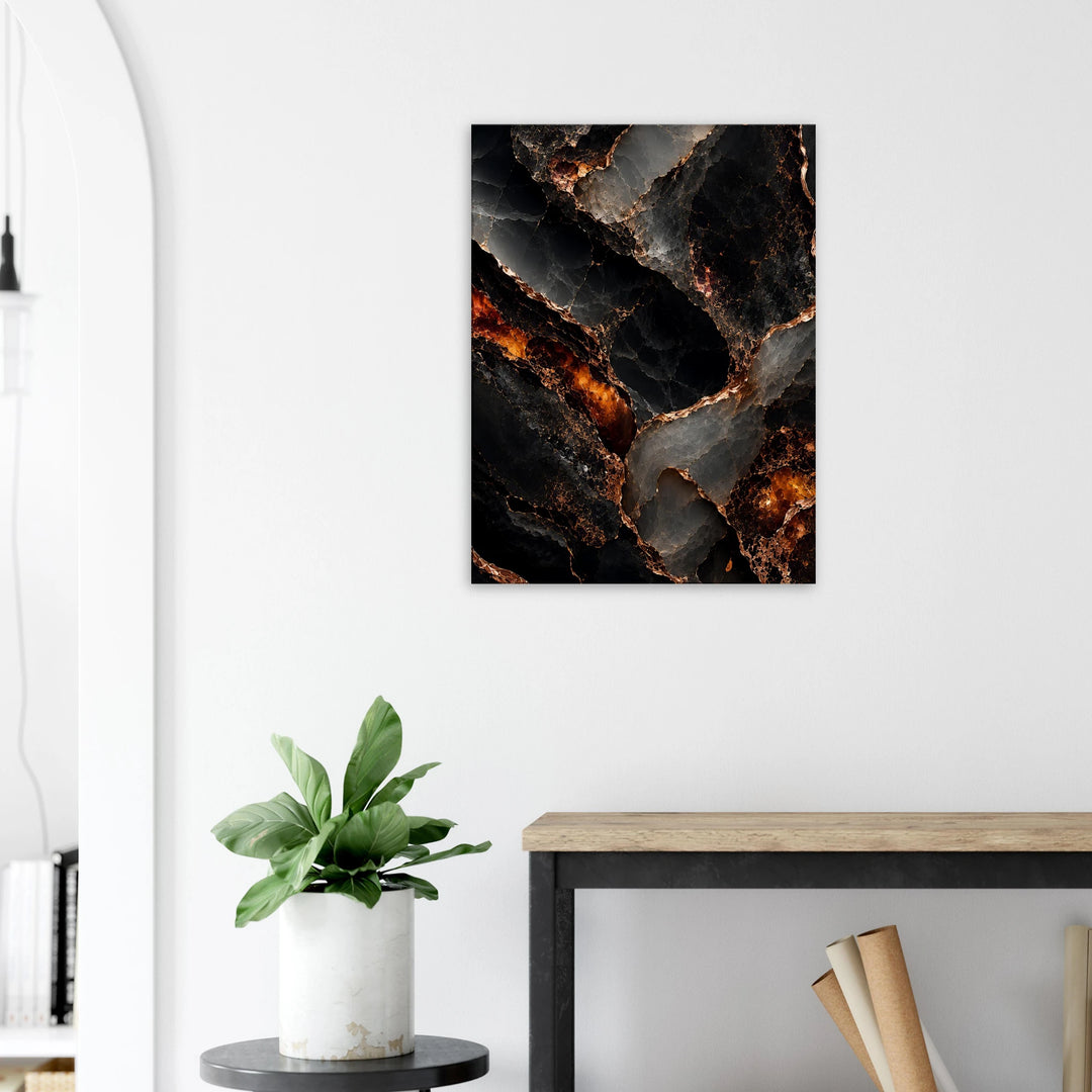Obsidian Bloom – Wo Dunkelheit edel aufbricht - Simpls space print-Print Material