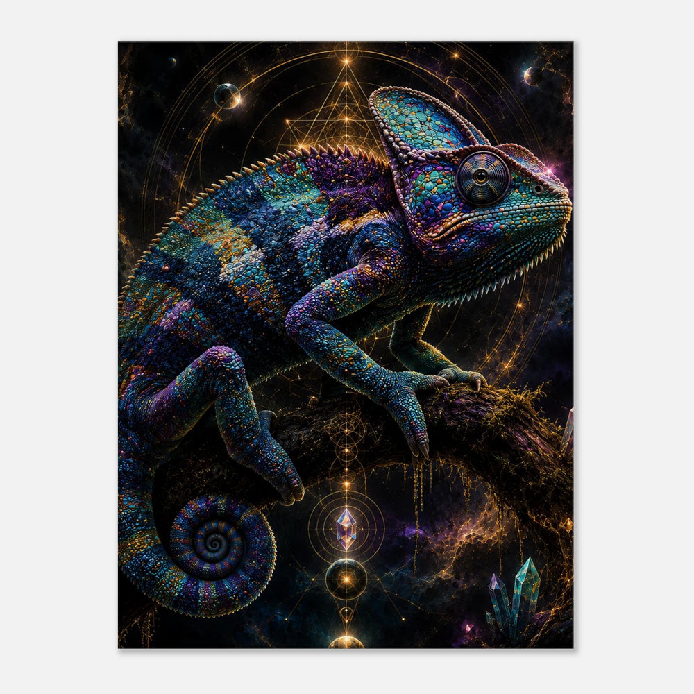 Prism Sovereign – Wo Farbe zur Krone der Wildnis wird - Simpls space print - Print Material