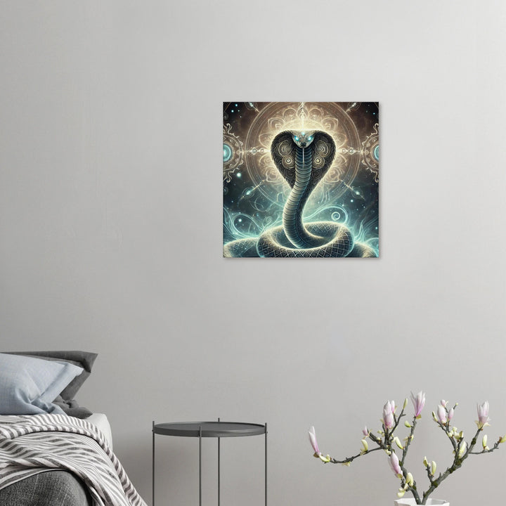 Totem Schlange – Die Kraft der Wandlung in ihrer stillen Eleganz - Simpls space print-Print Material