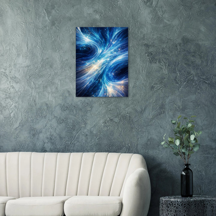 Sapphire Twist – Der ruhige Sog der Tiefe - Simpls space print-Print Material