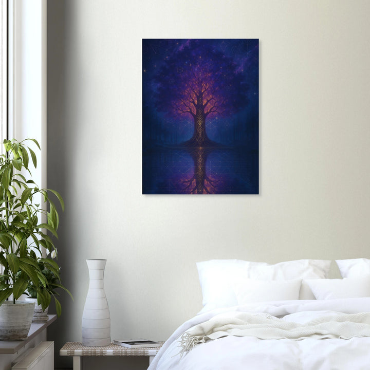 Spirit Tree – Die Seele des Universums in Wurzeln und Licht - Simpls space print-Print Material