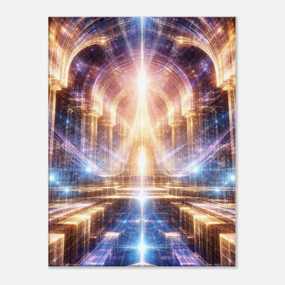 Fractal Dominion – Der Thron aus Licht und Unendlichkeit - Simpls space print-Print Material