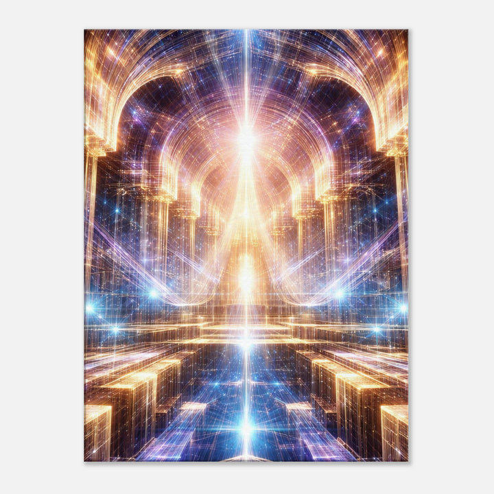 Fractal Dominion – Der Thron aus Licht und Unendlichkeit - Simpls space print-Print Material
