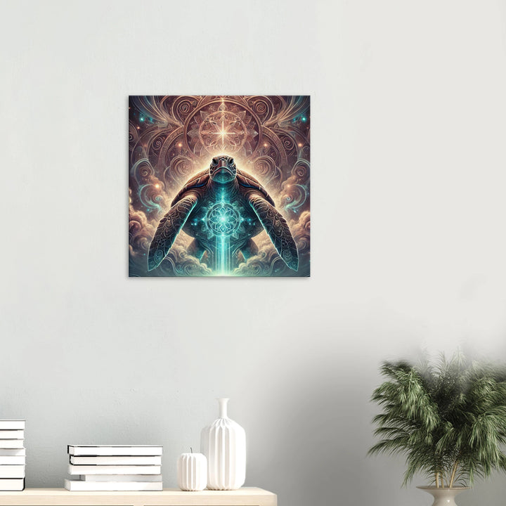 Totem Schildkröte – Hüterin der Zeit und Seelenruhe - Simpls space print-Print Material