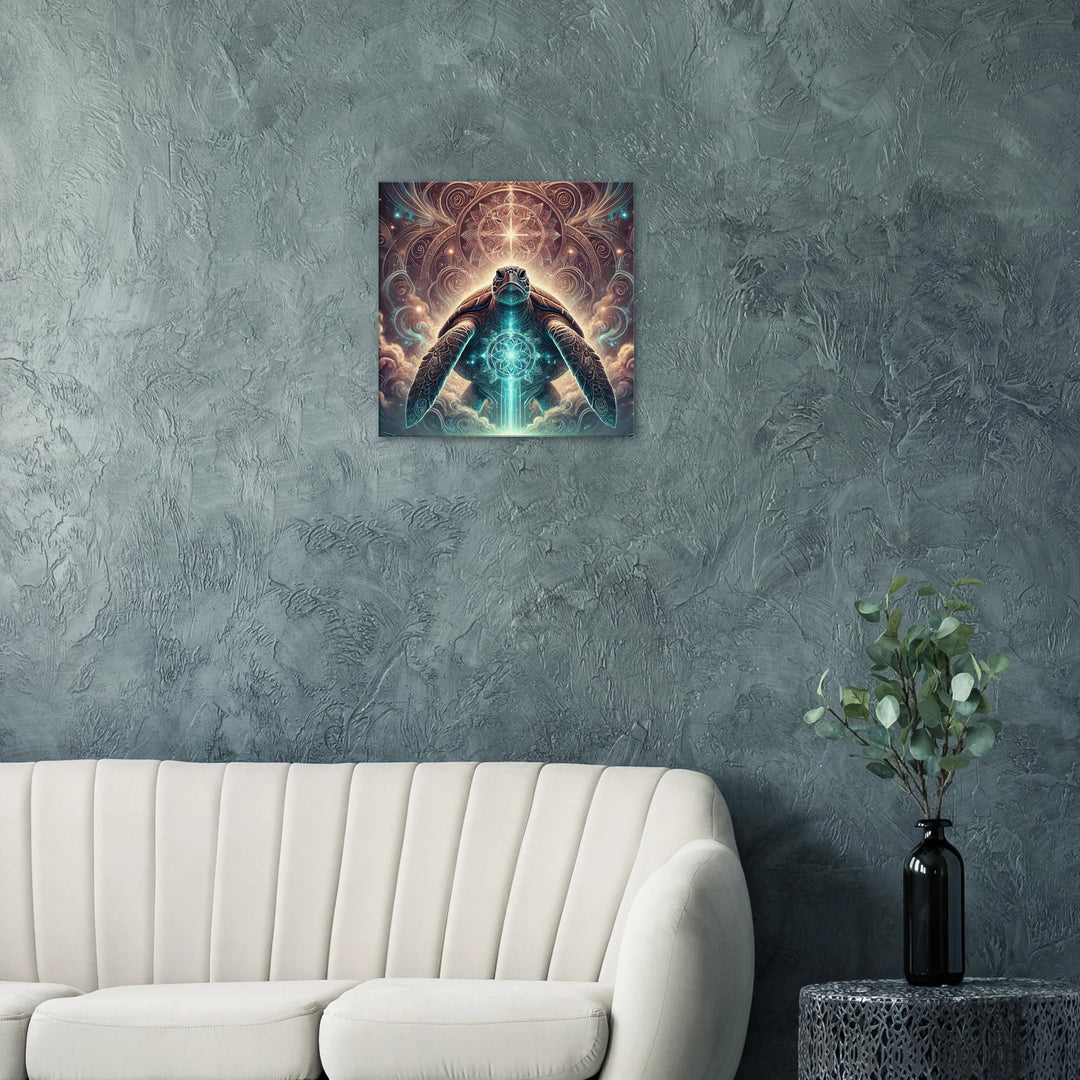 Totem Schildkröte – Hüterin der Zeit und Seelenruhe - Simpls space print-Print Material