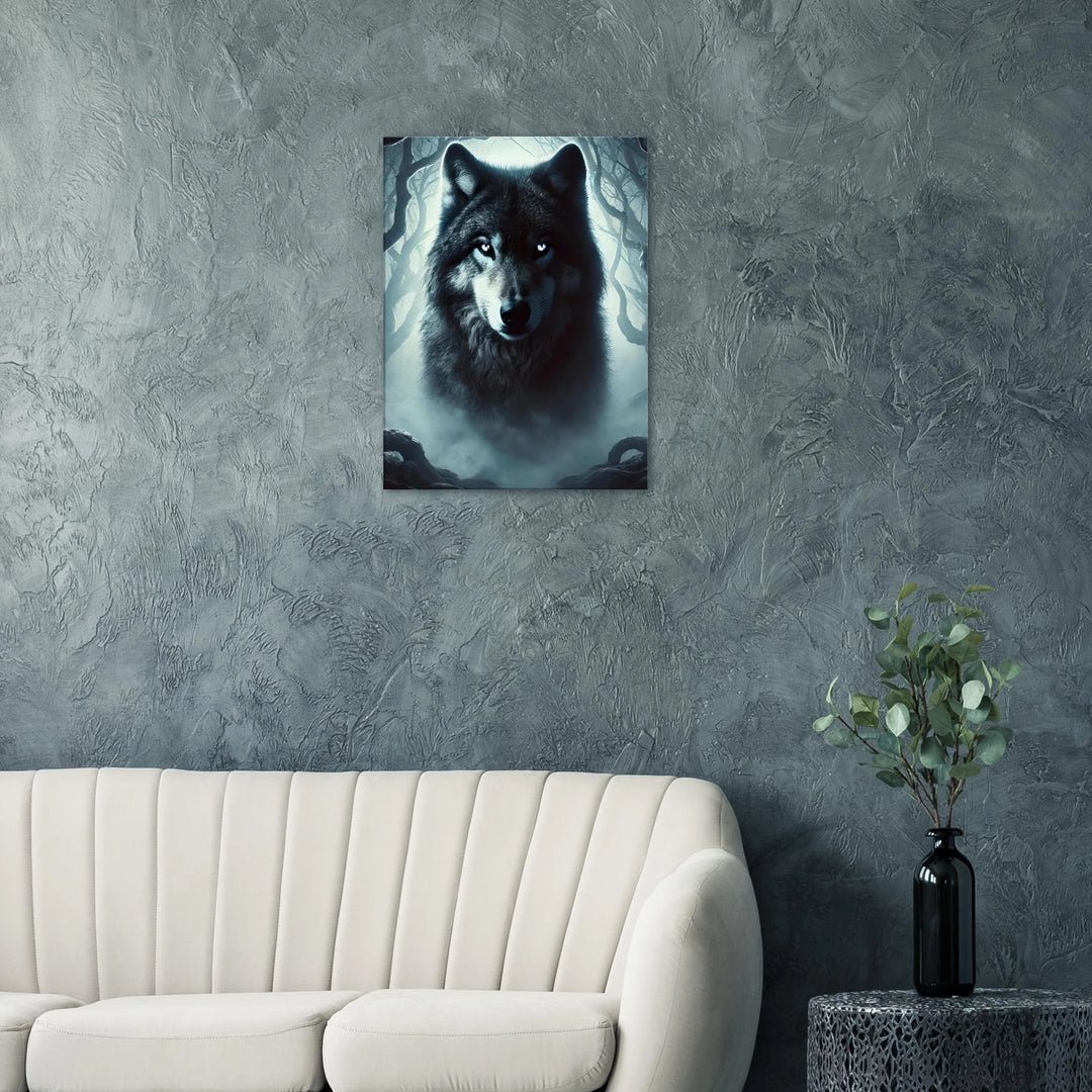 Wolf – Wächter der Stille, Ruf der Wildnis - Simpls space print-Print Material
