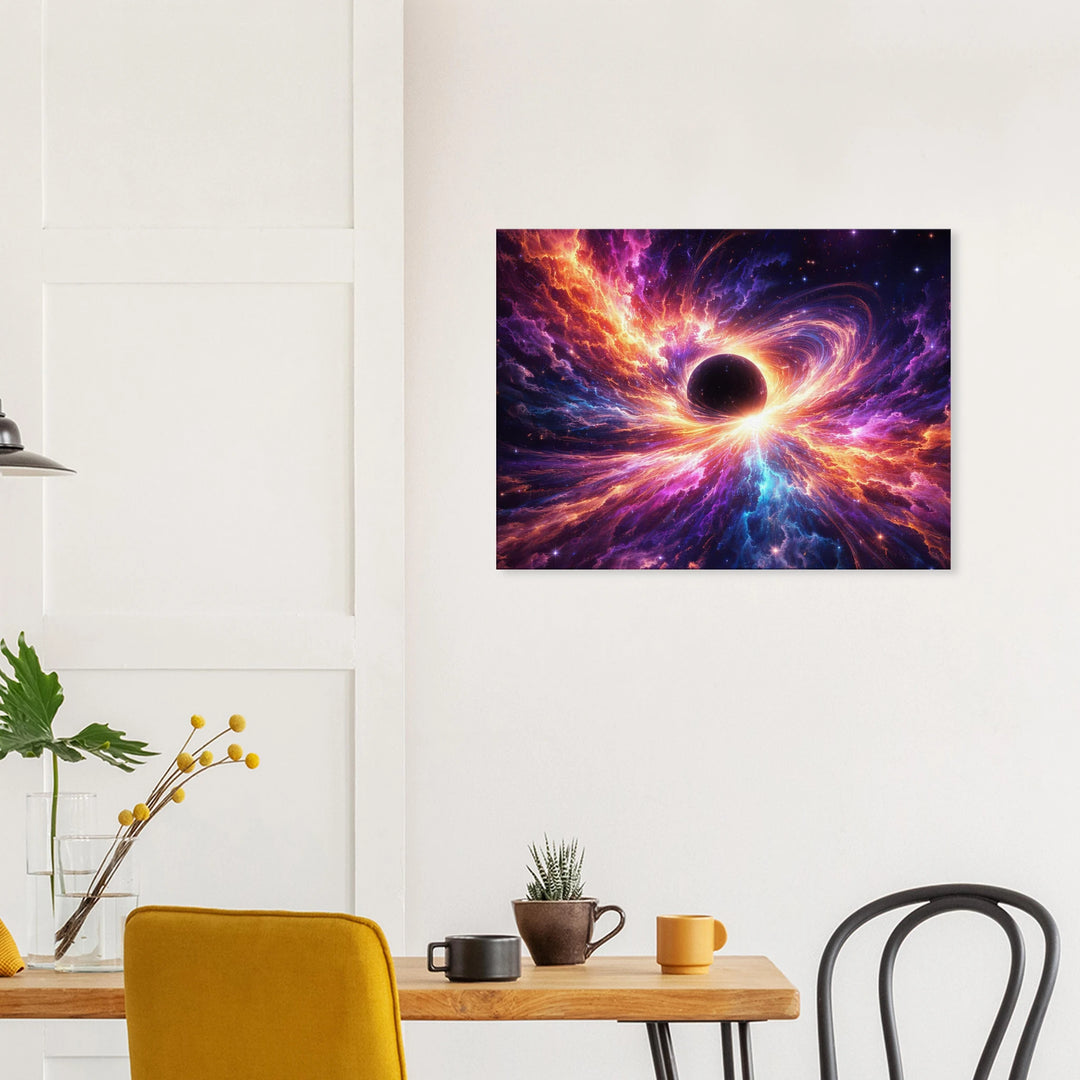 Blackstar Bloom – Die Geburt von Licht aus der Tiefe - Simpls space print-Print Material